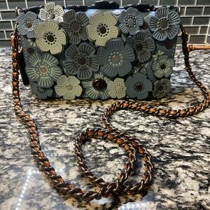 Coach Tea Rose Dinky Light Blue